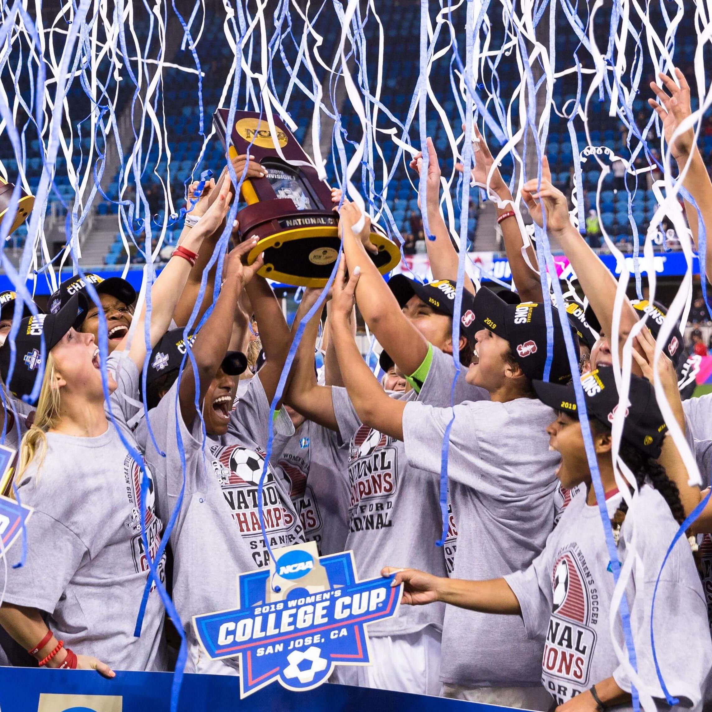 team celebrating a win